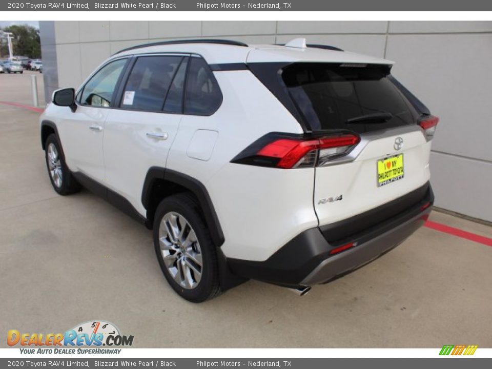 2020 Toyota RAV4 Limited Blizzard White Pearl / Black Photo #6