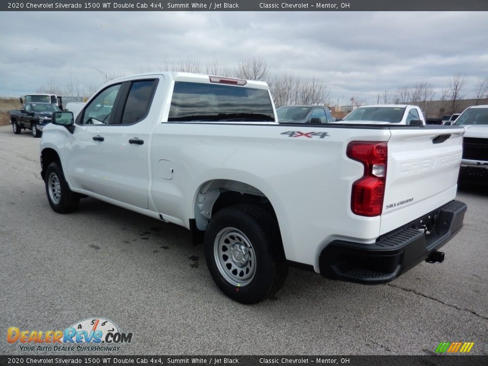 2020 Chevrolet Silverado 1500 WT Double Cab 4x4 Summit White / Jet Black Photo #5