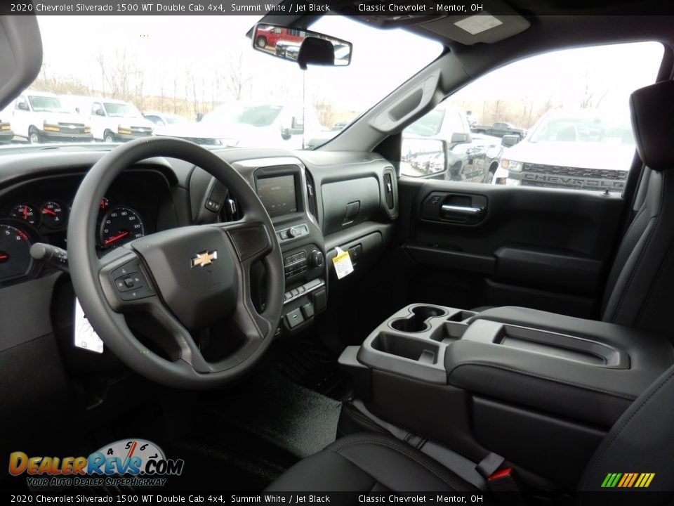 2020 Chevrolet Silverado 1500 WT Double Cab 4x4 Summit White / Jet Black Photo #7