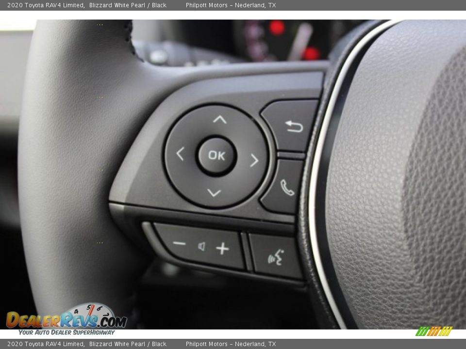 2020 Toyota RAV4 Limited Blizzard White Pearl / Black Photo #11