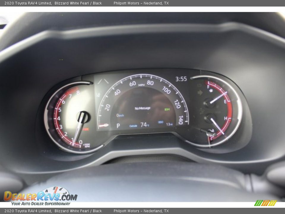 2020 Toyota RAV4 Limited Blizzard White Pearl / Black Photo #13