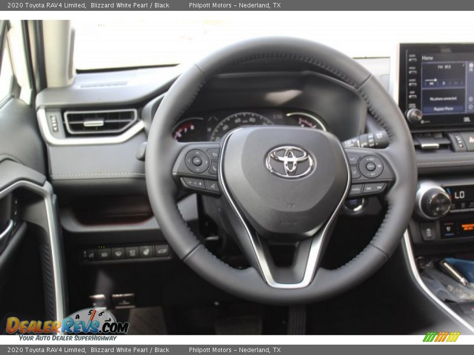 2020 Toyota RAV4 Limited Blizzard White Pearl / Black Photo #22