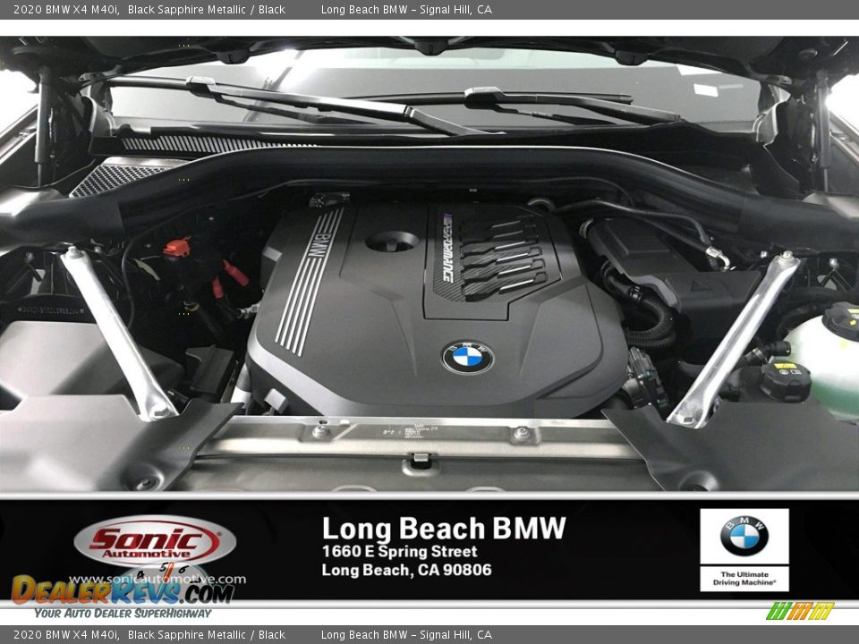 2020 BMW X4 M40i Black Sapphire Metallic / Black Photo #8