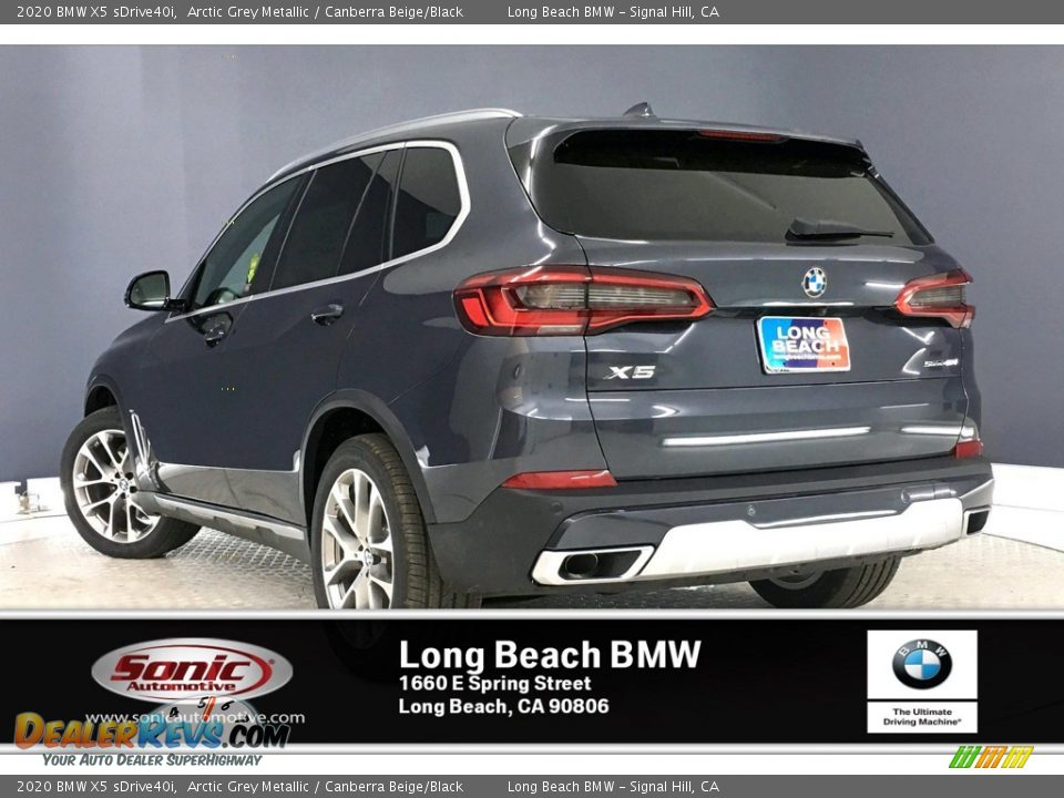 2020 BMW X5 sDrive40i Arctic Grey Metallic / Canberra Beige/Black Photo #2
