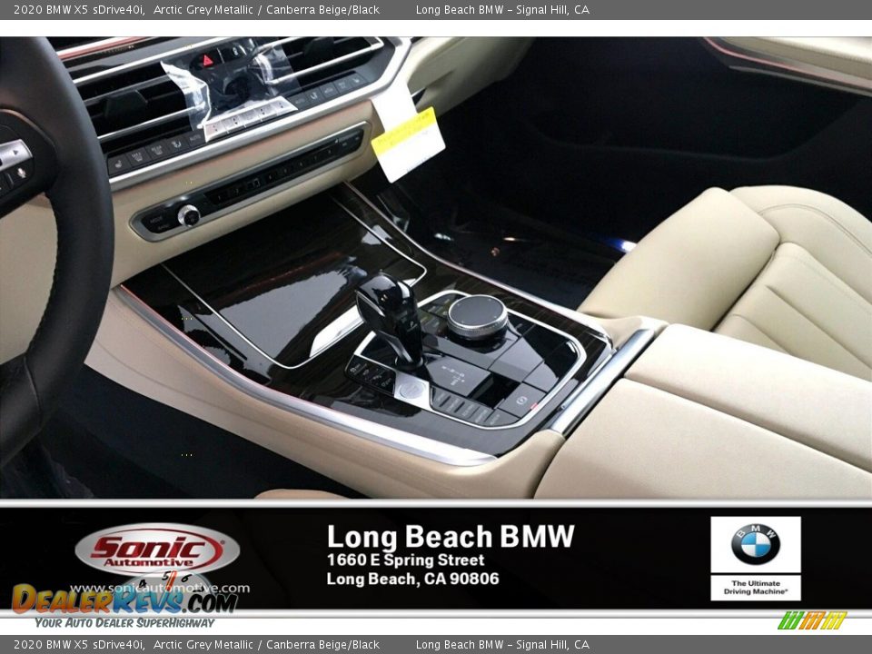 2020 BMW X5 sDrive40i Arctic Grey Metallic / Canberra Beige/Black Photo #6