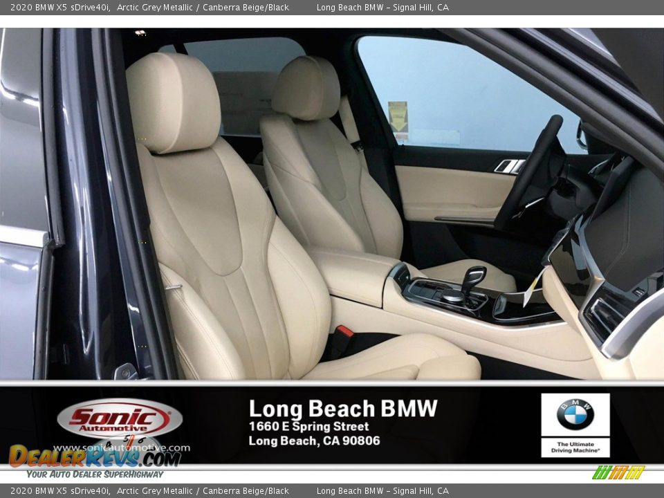 2020 BMW X5 sDrive40i Arctic Grey Metallic / Canberra Beige/Black Photo #7