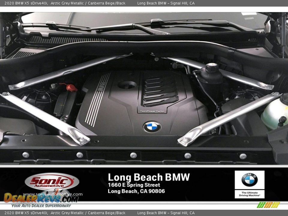 2020 BMW X5 sDrive40i Arctic Grey Metallic / Canberra Beige/Black Photo #8