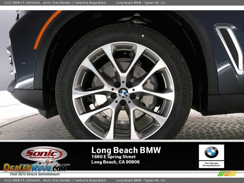 2020 BMW X5 sDrive40i Arctic Grey Metallic / Canberra Beige/Black Photo #9