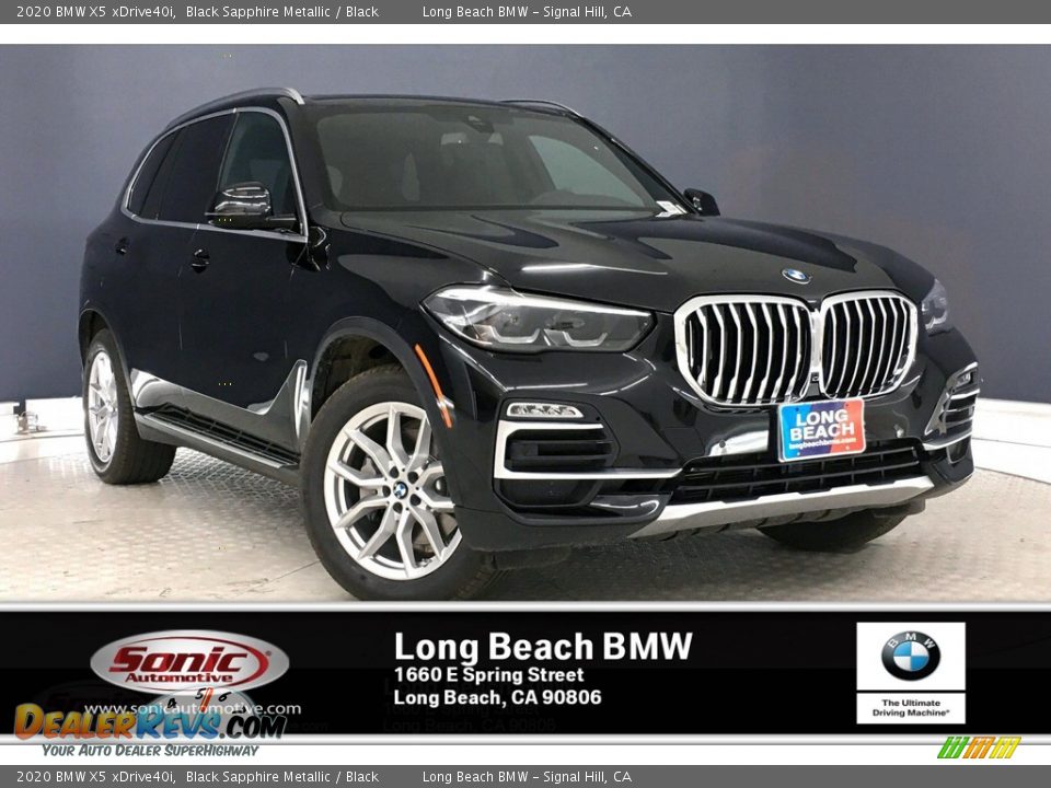 2020 BMW X5 xDrive40i Black Sapphire Metallic / Black Photo #1