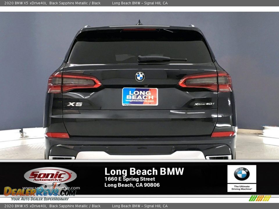 2020 BMW X5 xDrive40i Black Sapphire Metallic / Black Photo #3