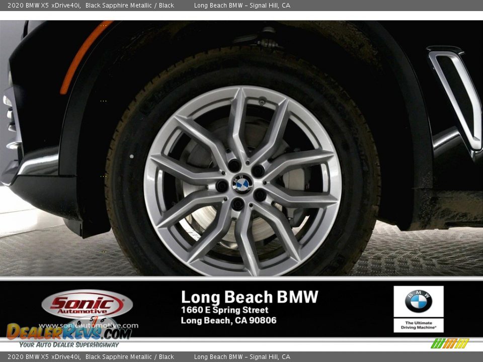 2020 BMW X5 xDrive40i Black Sapphire Metallic / Black Photo #9