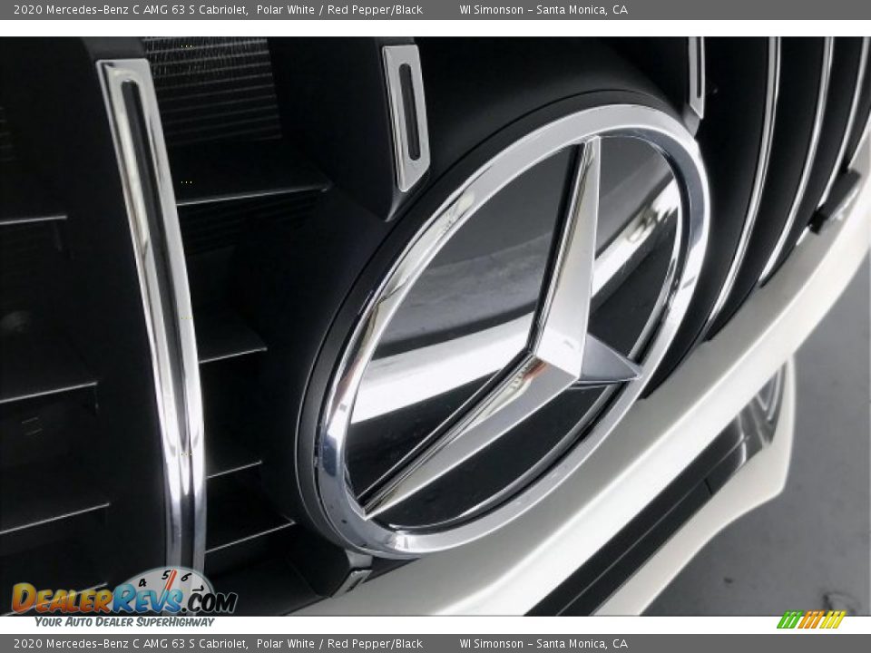 2020 Mercedes-Benz C AMG 63 S Cabriolet Polar White / Red Pepper/Black Photo #32