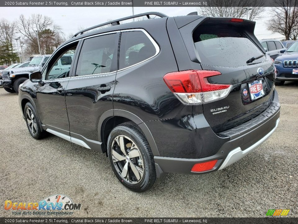 2020 Subaru Forester 2.5i Touring Crystal Black Silica / Saddle Brown Photo #4
