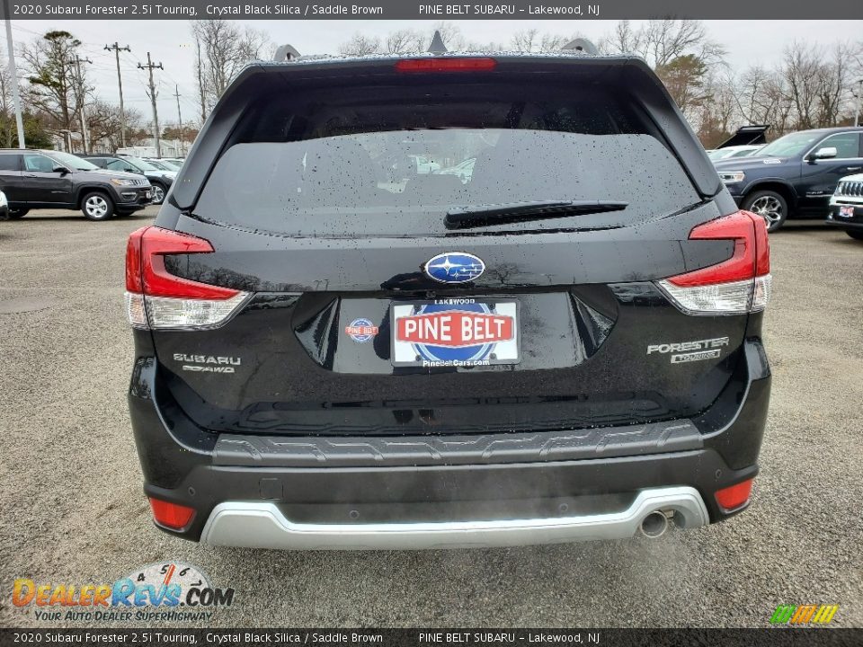 2020 Subaru Forester 2.5i Touring Crystal Black Silica / Saddle Brown Photo #5