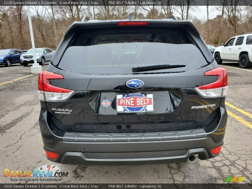 2020 Subaru Forester 2.5i Limited Crystal Black Silica / Gray Photo #5
