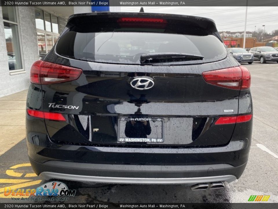 2020 Hyundai Tucson Ultimate AWD Black Noir Pearl / Beige Photo #4