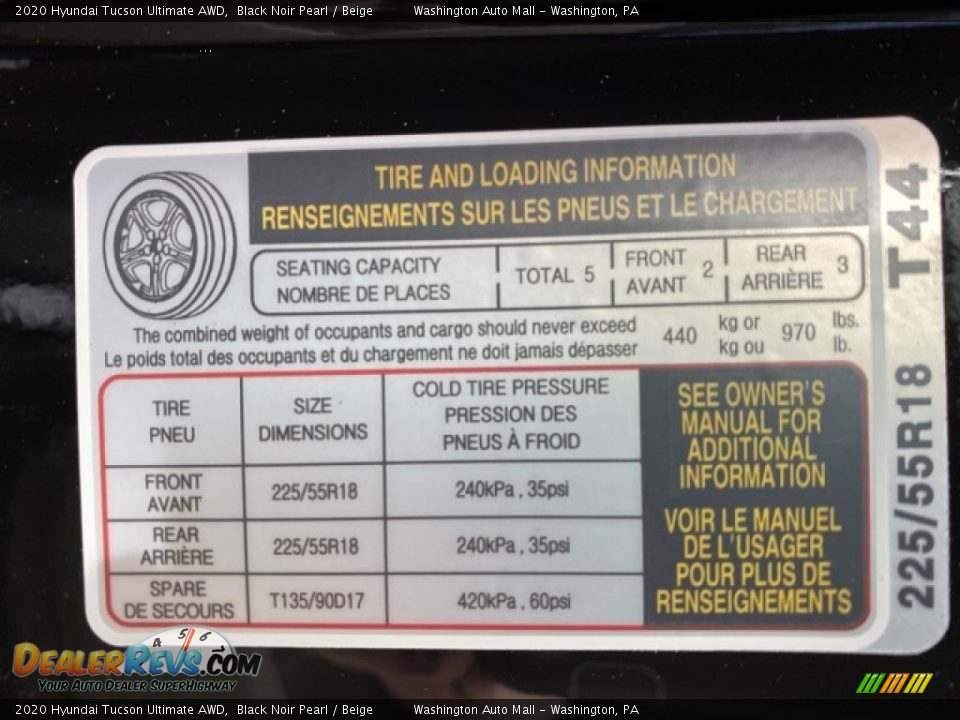 2020 Hyundai Tucson Ultimate AWD Black Noir Pearl / Beige Photo #8