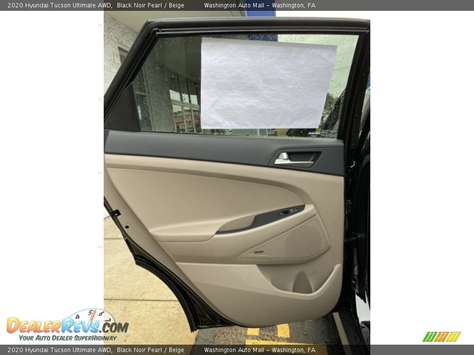 2020 Hyundai Tucson Ultimate AWD Black Noir Pearl / Beige Photo #16