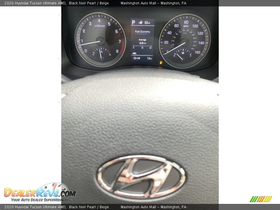 2020 Hyundai Tucson Ultimate AWD Black Noir Pearl / Beige Photo #30