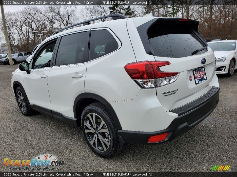 2020 Subaru Forester 2.5i Limited Crystal White Pearl / Gray Photo #4
