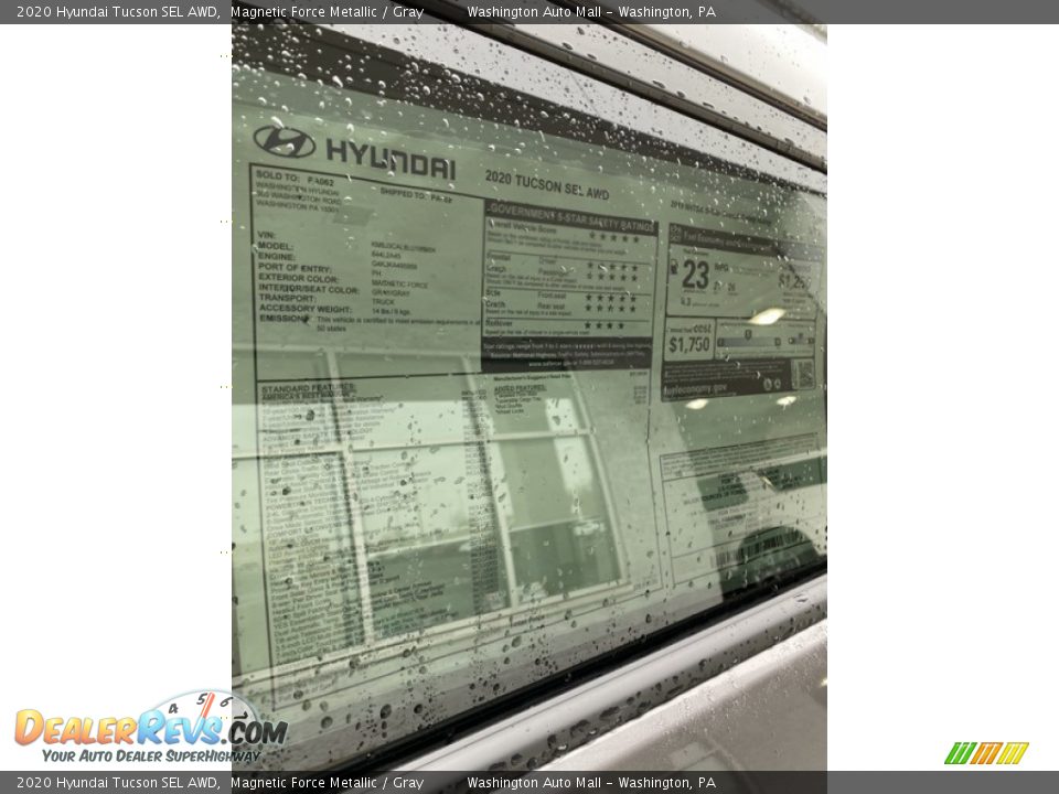 2020 Hyundai Tucson SEL AWD Magnetic Force Metallic / Gray Photo #15