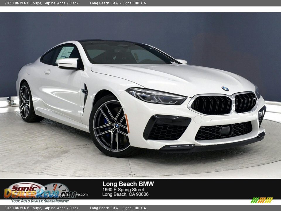 2020 BMW M8 Coupe Alpine White / Black Photo #1