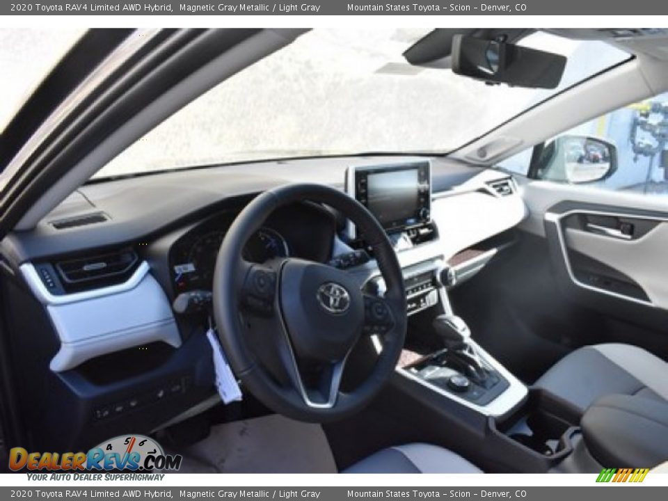 2020 Toyota RAV4 Limited AWD Hybrid Magnetic Gray Metallic / Light Gray Photo #5