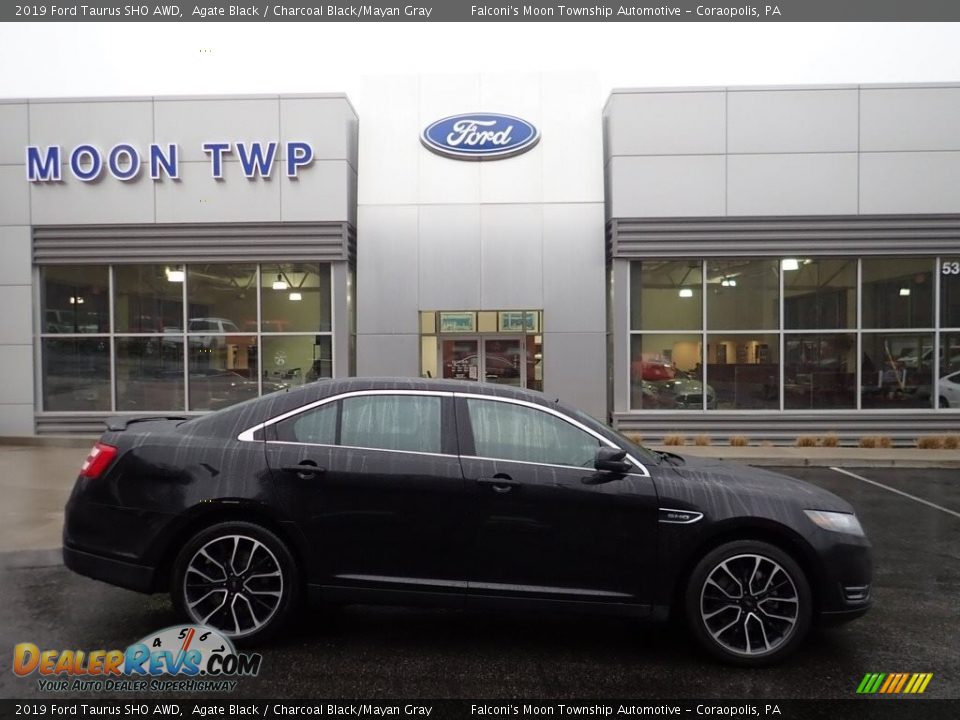 2019 Ford Taurus SHO AWD Agate Black / Charcoal Black/Mayan Gray Photo #1