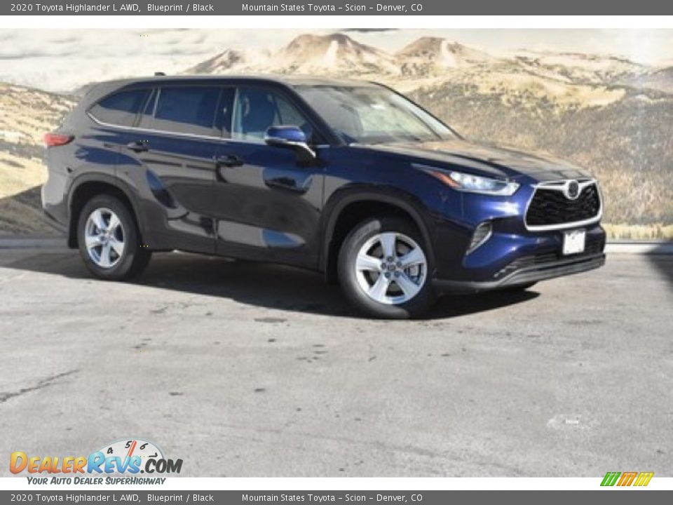 2020 Toyota Highlander L AWD Blueprint / Black Photo #1