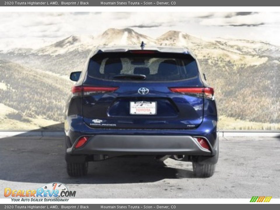 2020 Toyota Highlander L AWD Blueprint / Black Photo #4