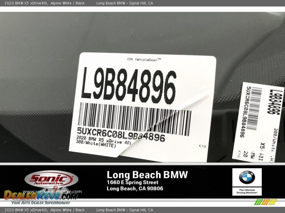 2020 BMW X5 xDrive40i Alpine White / Black Photo #11