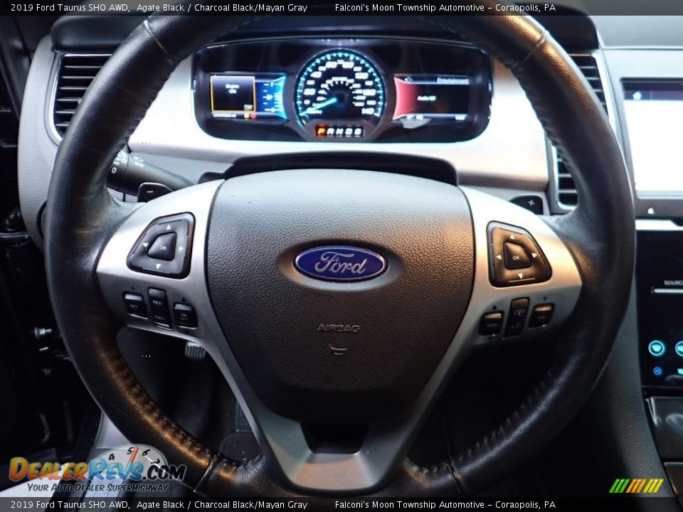 2019 Ford Taurus SHO AWD Agate Black / Charcoal Black/Mayan Gray Photo #21