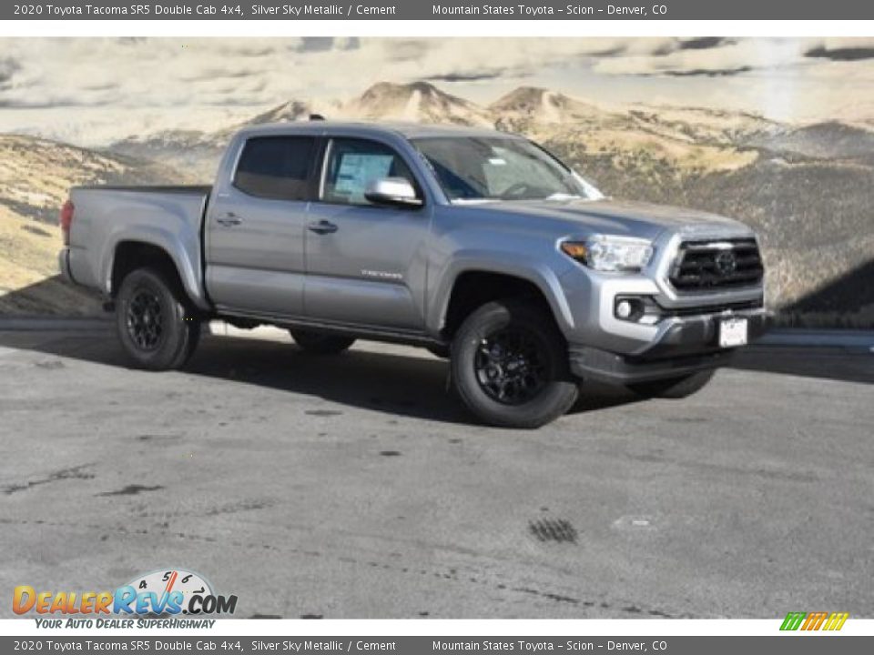 2020 Toyota Tacoma SR5 Double Cab 4x4 Silver Sky Metallic / Cement Photo #1