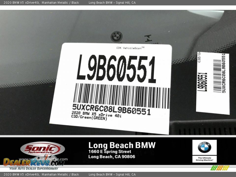 2020 BMW X5 xDrive40i Manhattan Metallic / Black Photo #11