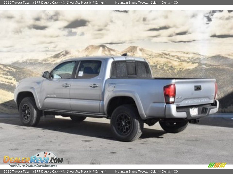 2020 Toyota Tacoma SR5 Double Cab 4x4 Silver Sky Metallic / Cement Photo #3