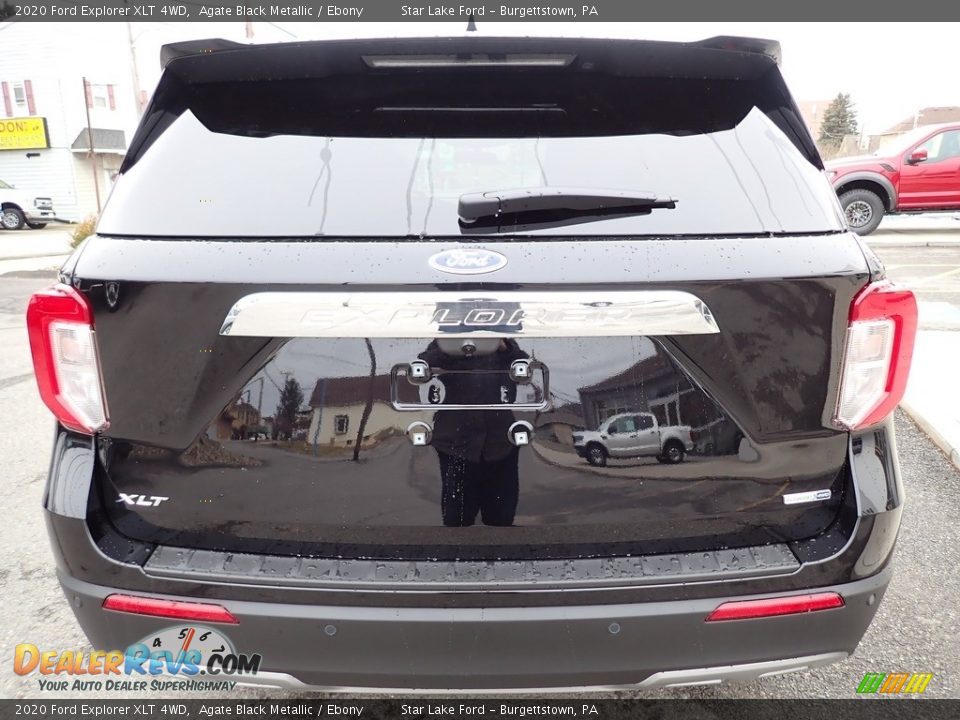 2020 Ford Explorer XLT 4WD Agate Black Metallic / Ebony Photo #4