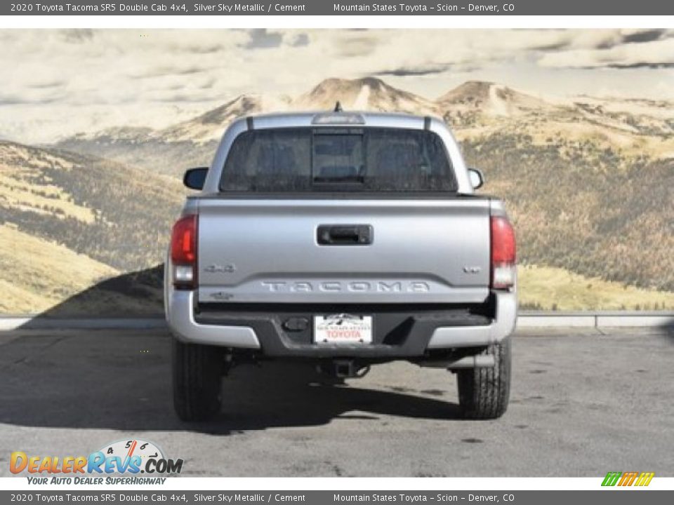 2020 Toyota Tacoma SR5 Double Cab 4x4 Silver Sky Metallic / Cement Photo #4