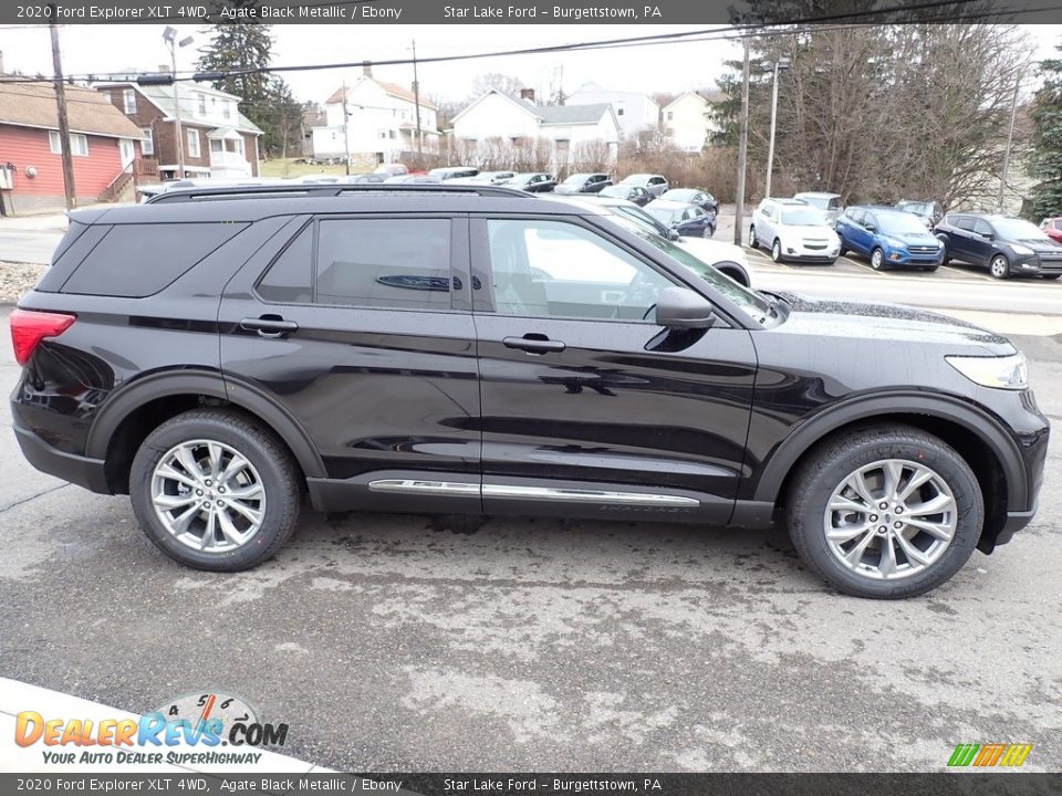 Agate Black Metallic 2020 Ford Explorer XLT 4WD Photo #7
