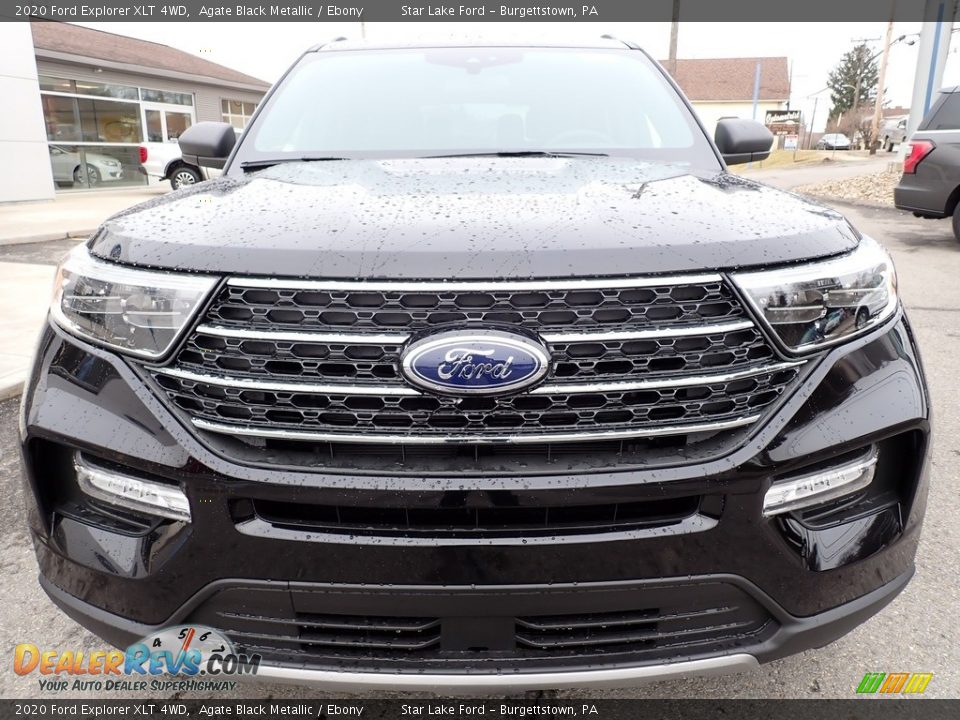 2020 Ford Explorer XLT 4WD Agate Black Metallic / Ebony Photo #9