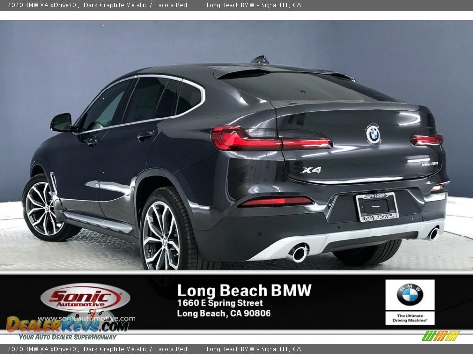 2020 BMW X4 xDrive30i Dark Graphite Metallic / Tacora Red Photo #2