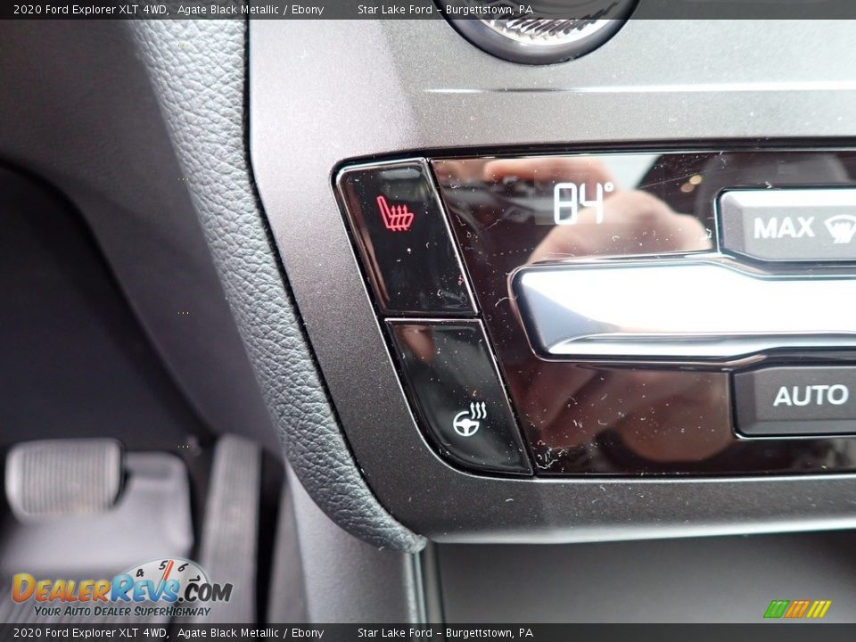 2020 Ford Explorer XLT 4WD Agate Black Metallic / Ebony Photo #17