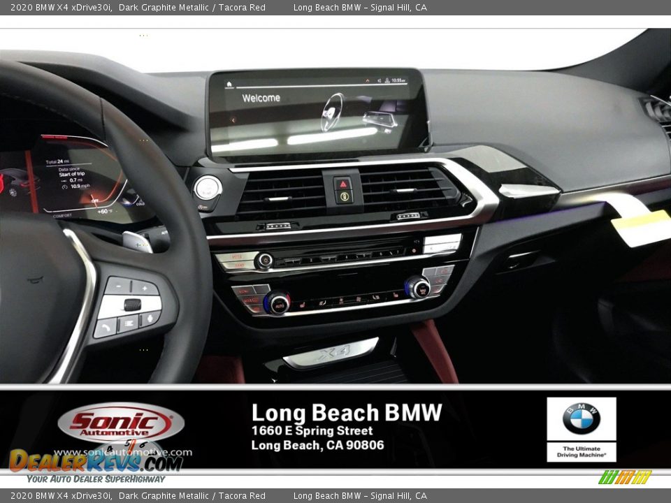 2020 BMW X4 xDrive30i Dark Graphite Metallic / Tacora Red Photo #5