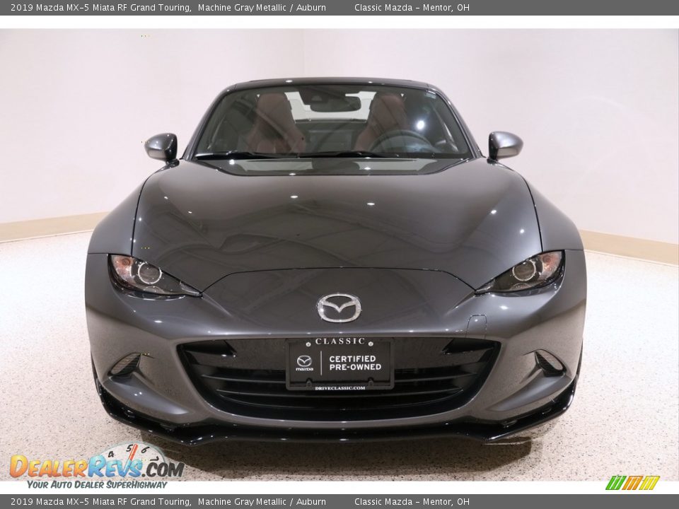 2019 Mazda MX-5 Miata RF Grand Touring Machine Gray Metallic / Auburn Photo #3