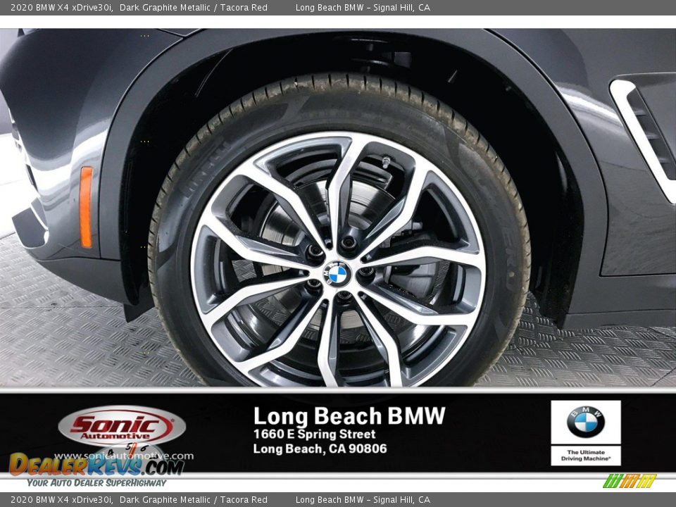 2020 BMW X4 xDrive30i Dark Graphite Metallic / Tacora Red Photo #9