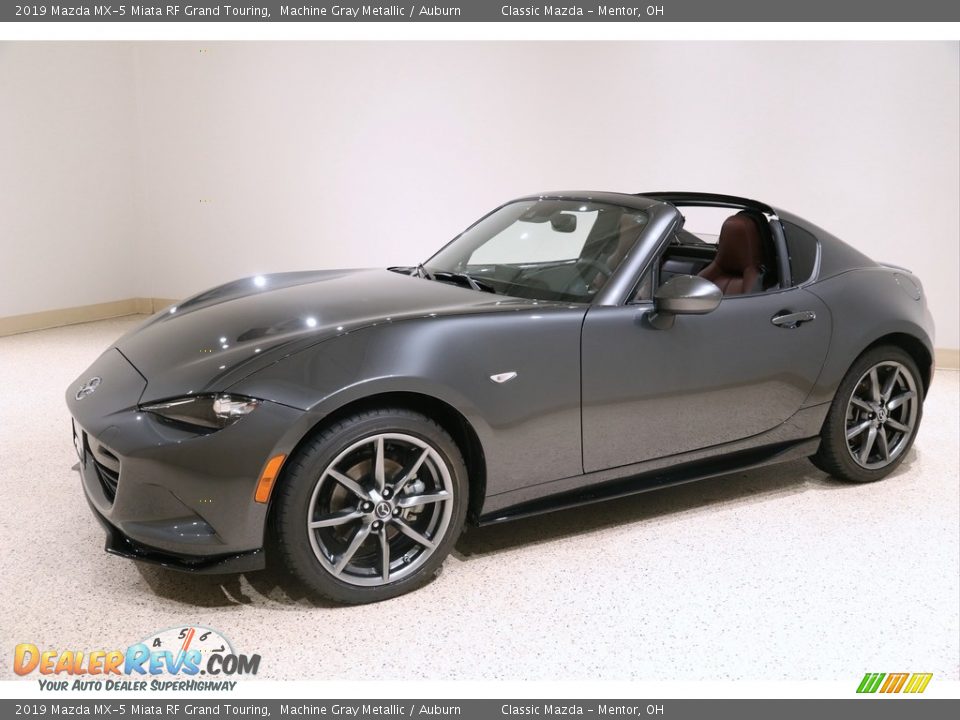 2019 Mazda MX-5 Miata RF Grand Touring Machine Gray Metallic / Auburn Photo #4