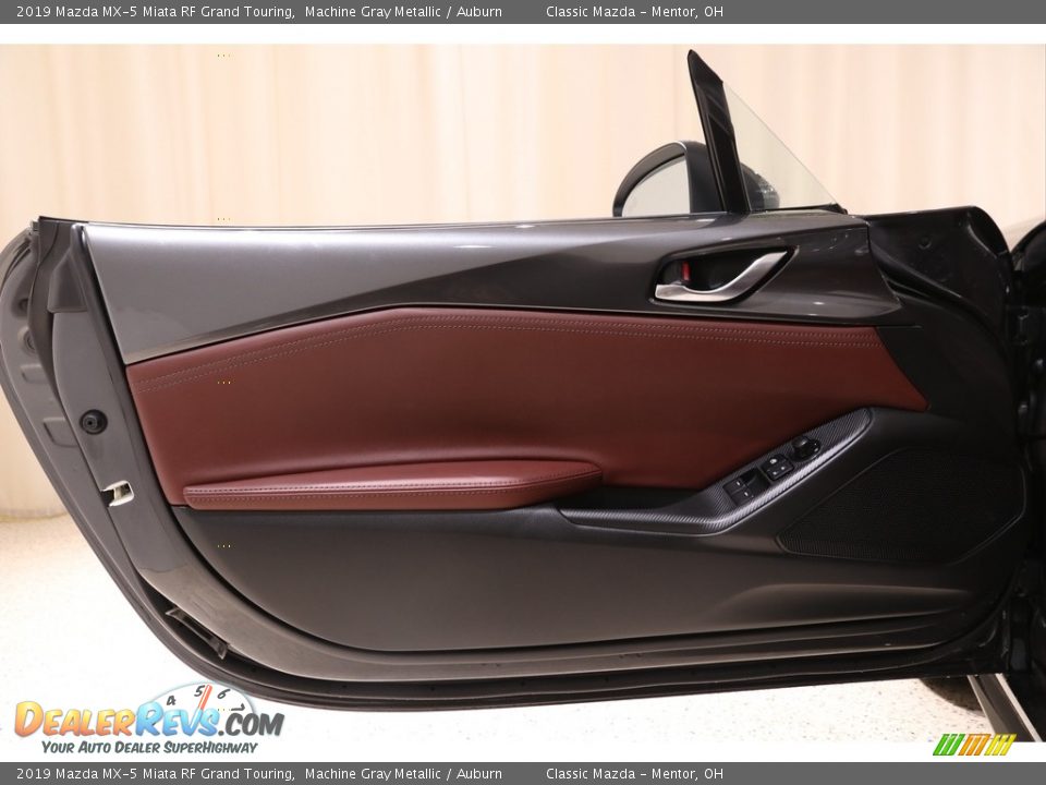 2019 Mazda MX-5 Miata RF Grand Touring Machine Gray Metallic / Auburn Photo #5