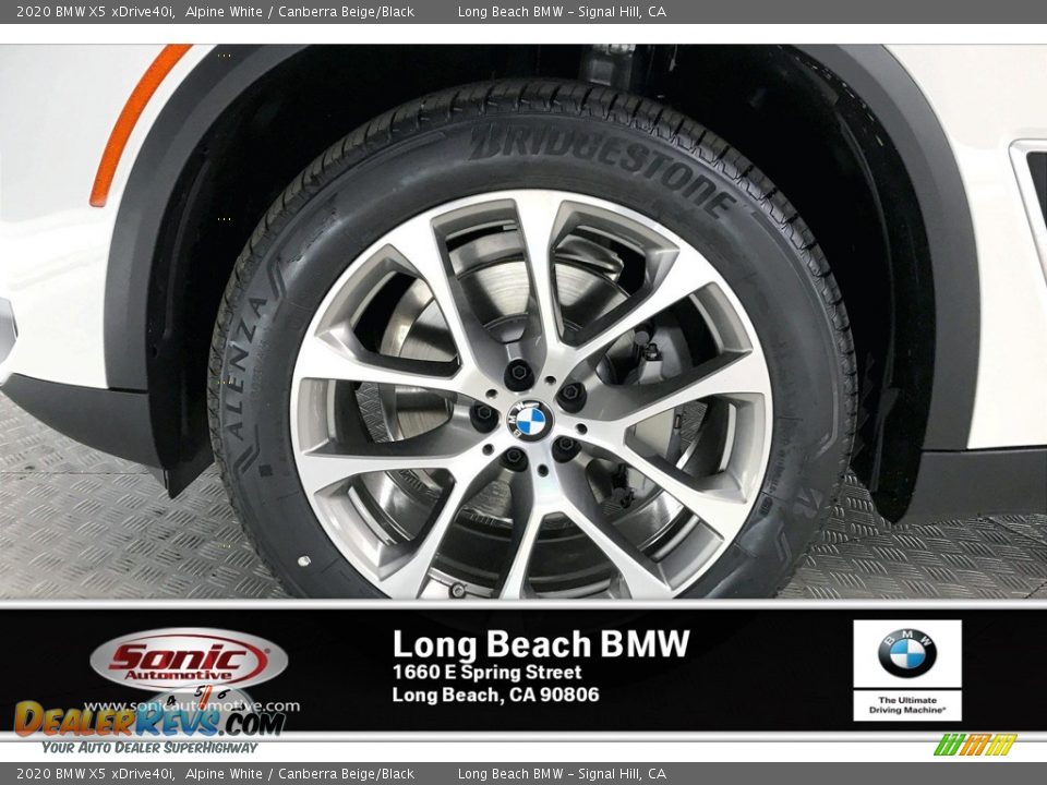 2020 BMW X5 xDrive40i Alpine White / Canberra Beige/Black Photo #9