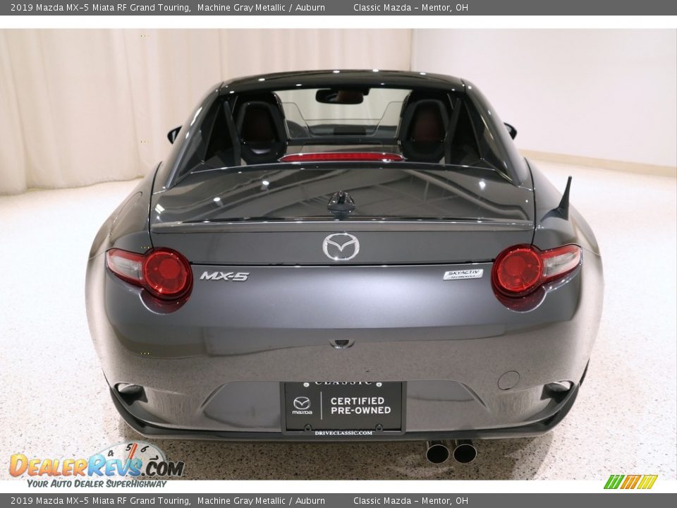 2019 Mazda MX-5 Miata RF Grand Touring Machine Gray Metallic / Auburn Photo #20