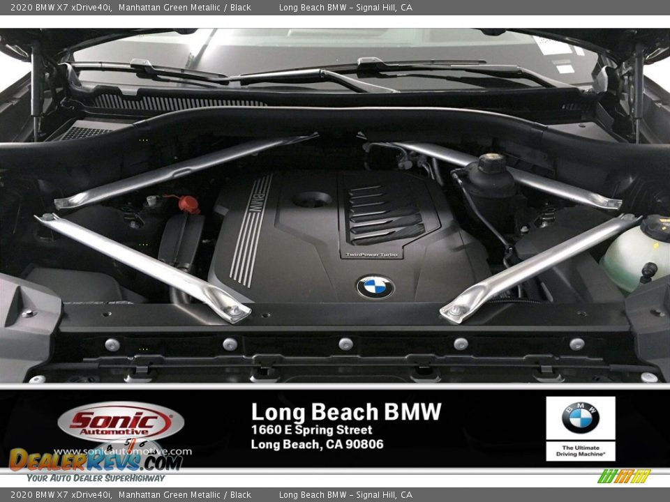 2020 BMW X7 xDrive40i Manhattan Green Metallic / Black Photo #8