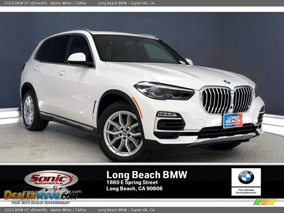 2020 BMW X5 xDrive40i Alpine White / Coffee Photo #1